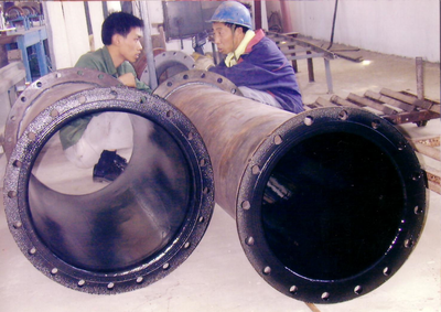 防腐、防粘喷塑四氟焊现场照片1