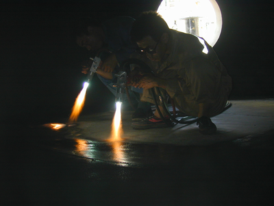 防腐、防粘喷塑四氟焊现场照片2